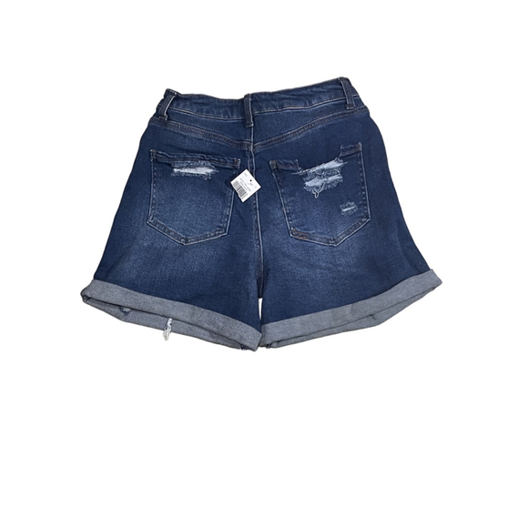 Women's wax Jean distressed mom Shorts Size S - Picture 2 of 4